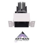 ดาวน์ไลท์ฝังฝ้า Downlight Square frameless+LED COB CREE
