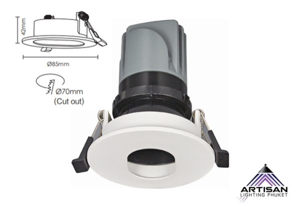 ดาวน์ไลท์ฝังฝ้า Downlight Round Adjustable+LED COB CREE - Image 2