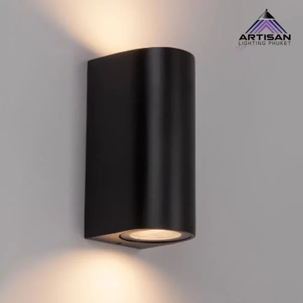โคมไฟติดผนังภายนอก Outdoor Wall Lamp Aluminum + Glass IP65 | ART-WA-346-MB40239-[GY/BK/WH] - Image 9