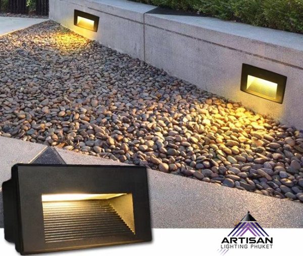 ไฟบันได Steplight Aluminium die cast LED 5W 3000K แบบฝังผนัง - Image 3