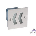 ไฟบันได Steplight Stainless LED 2W 3000K แบบฝังผนังทางเดิน