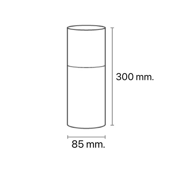 โคมไฟสนาม Bollard  Mater Die-Cast Aluminum + Acrylic LED E27x1 IP54 - Image 5