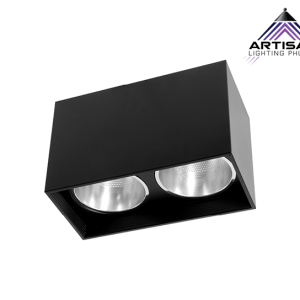Surface Mounted Downlight Black รุ่น ART-CE-247-552-BK โคมไฟติดลอยคู่ ดีไซน์โมเดิร์น สีดำ ขนาด W135xL270xH170 mm