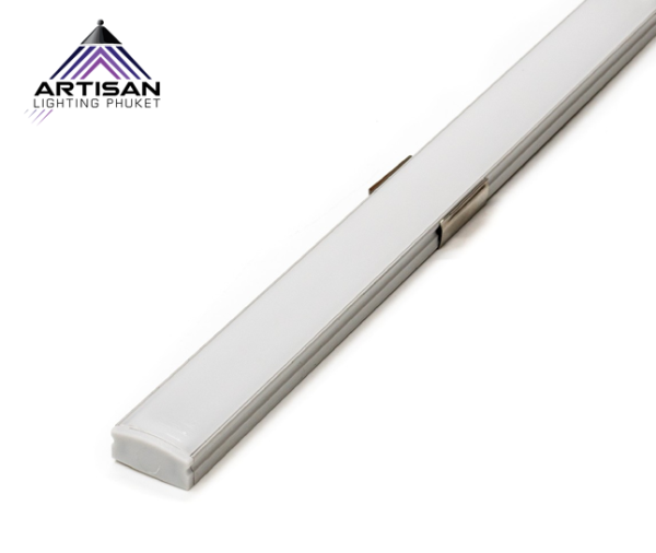 รางไฟเส้น Profile Channel Striplight Aluminum Track line Cover Acrylic Opal (2040)