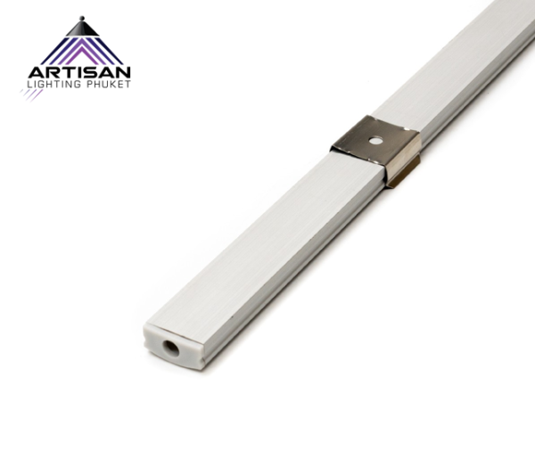 รางไฟเส้น Profile Channel Striplight Aluminum Track line Cover Acrylic Opal (2040) - Image 3