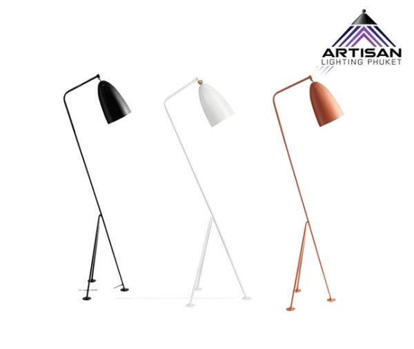 โคมไฟตั้งพื้น Standing Lamp Orang+Aluminum Shade for LED E27x1