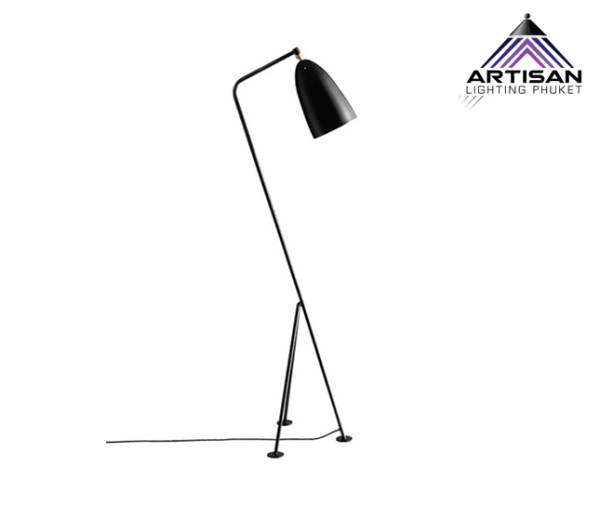 โคมไฟตั้งพื้น Standing Lamp Orang+Aluminum Shade for LED E27x1 - Image 2