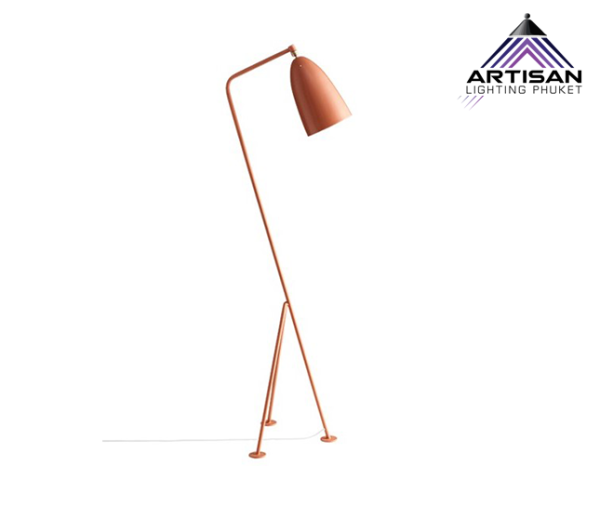 โคมไฟตั้งพื้น Standing Lamp Orang+Aluminum Shade for LED E27x1 - Image 4