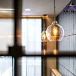 โคมไฟแขวนดีไซน์หรูหราทันสมัย Pendant lamp modern luxury design Glass LED E27