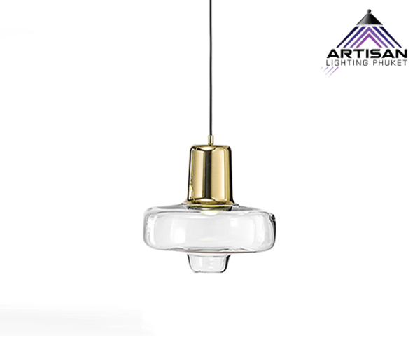 โคมไฟแขวนดีไซน์หรูหราทันสมัย Pendant lamp modern luxury design Glass  LED E27 - Image 5