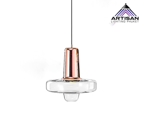 โคมไฟแขวนดีไซน์หรูหราทันสมัย Pendant lamp modern luxury design Glass  LED E27 - Image 7