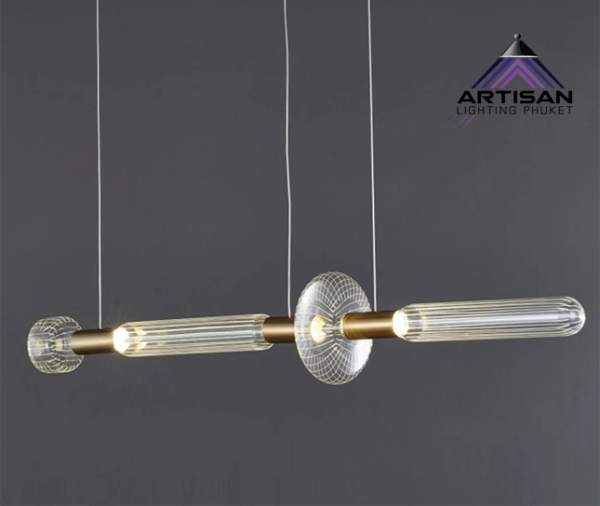 โคมไฟห้อย Pendant Lamp Luxury Silver Glass+LED 8W - Image 8