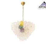 โคมไฟแขวนดีไซน์หรูหราทันสมัย Pendant lamp Metal Steel+Glass LED E14