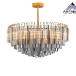 โคมไฟแขวนดีไซน์หรูหราทันสมัย Pendant Lamp Metal Steel +Glass LED E14