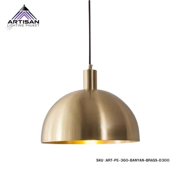 โคมไฟแขวนทองเหลือง Pendant Lamp Brass D300mm E27x1 ART-PE-360 | เติมเต็มความหรูหราให้บ้านคุณ