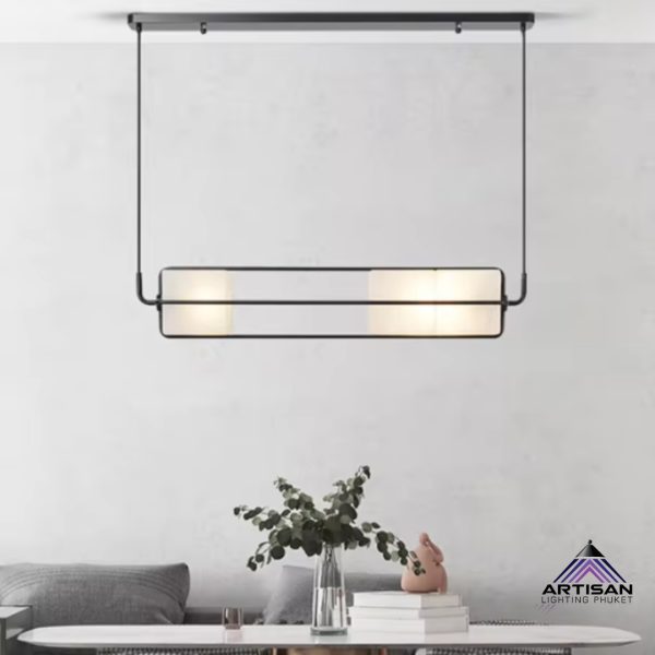 Pendant Lamp Metal Glass Modern Style – โคมไฟแขวนสุดพรีเมียม สำหรับการตกแต่งบ้านและร้านอาหาร