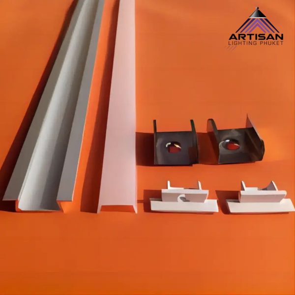 โคมไฟ Strip Light Aluminum Profile + Opal Acrylic Cover รุ่น ART-COV-410-CH023-1M / 2M / 3M - Image 4