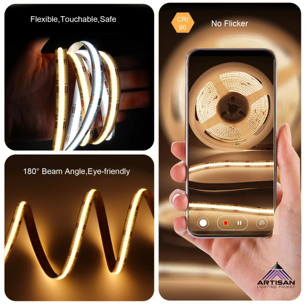 ไฟเส้นLED Strip Light COB 14W Dual 2700K+6500K | ไฟเส้นคุณภาพสูง รุ่น ART-ST-341-14WCOB24V-608P-DUAL - Image 3