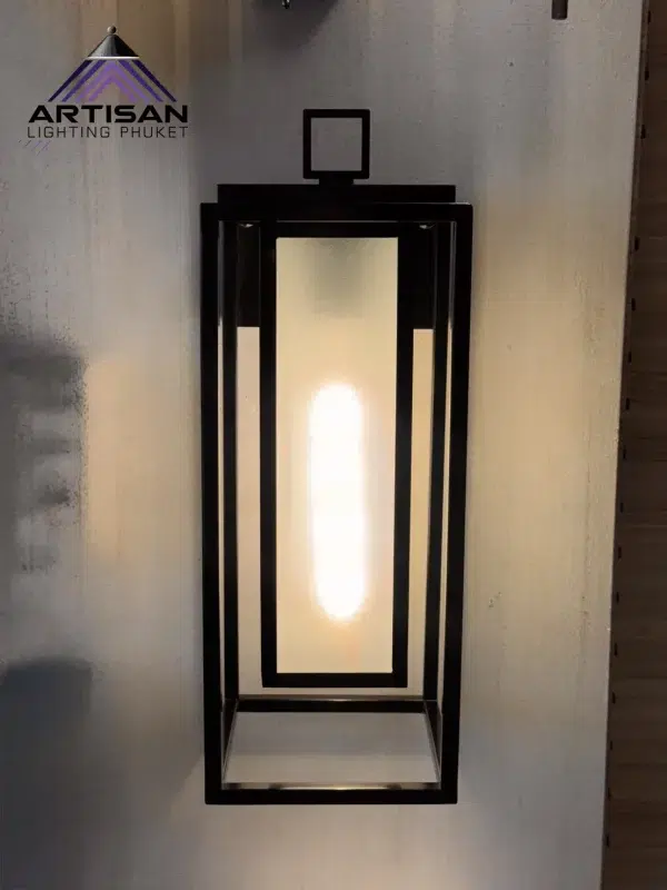 โคมไฟติดผนังภายนอก Outdoor Wall Lamp กระจกใส/ฟรอสต์ E27 IP54 – ART-WA-097-NEW-42-CLEAR/FROSTED - Image 9