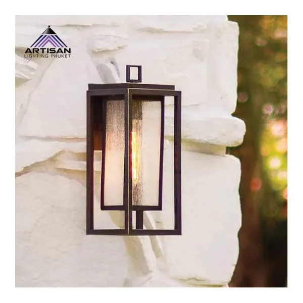 โคมไฟติดผนังภายนอก Outdoor Wall Lamp กระจกใส/ฟรอสต์ E27 IP54 – ART-WA-097-NEW-42-CLEAR/FROSTED - Image 4