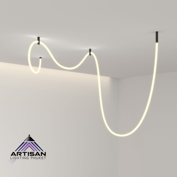 วาดเส้นสายด้วยแสง กับโคมไฟแขวน Linear LED 5 เมตร ART-PE-400-LED-LINEAR-L5000