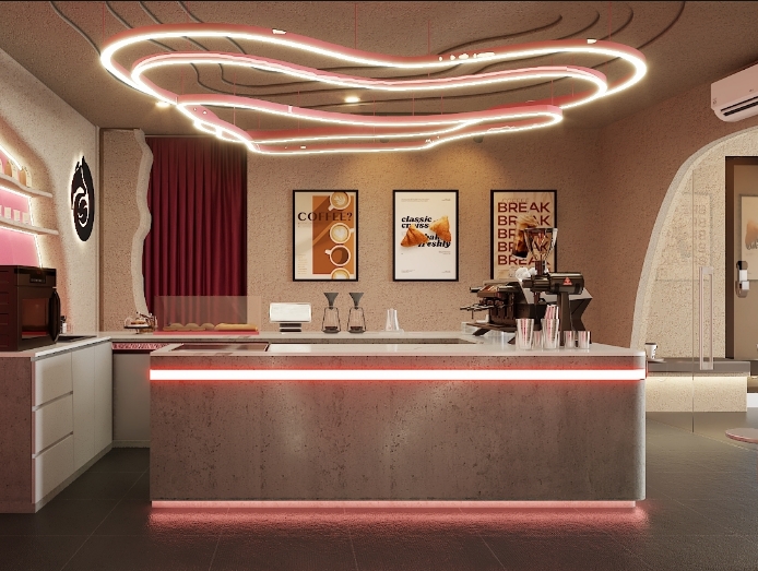 โคมไฟแขวนดีไซน์ล้ำ รุ่น 3 เฟรม | Pendant Lamp Liner LED Rosegold+Silicon | ART-PE-400-LINERLED-RG | Artisan Lighting โคมไฟแขวน LED 3 เฟรม Rosegold สุดล้ำ