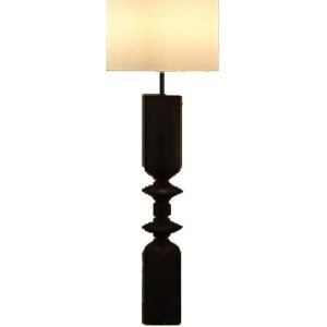 โคมไฟตั้งพื้นไม้กลึง (Wood Lathe Floor Lamp)
