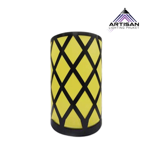 โคมไฟตั้งโต๊ะสไตล์โมเดิร์น โคมโลหะ+แก้วทรงตะเกียง พร้อมแบตเตอรี่ Table Desk Lantern Lamp Modern Style Metal + Glass Battery ART-TA-355-LANTERN-D70