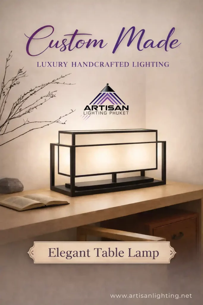 โคมไฟตั้งโต๊ะทรงโมเดิร์น ผ้า + เหล็กดำด้าน | Table Lamp | ART-TA-099-HERITAGETITLE-BK | Artisan Lighting โคมไฟตั้งโต๊ะ ทรงโมเดิร์น ผ้า หล็กดำด้าน ART-TA-099-HERITAGETITLE-BK