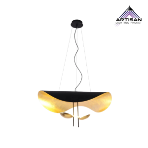 Pendant Lamp Iron in Black/White