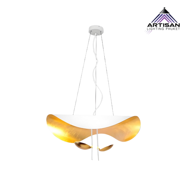 Pendant Lamp Iron in Black/White