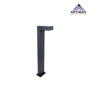 โคมไฟสนามอลูมิเนียมสีดำ Bollard Garden Light รุ่น ART-BL-346-BB18 Series