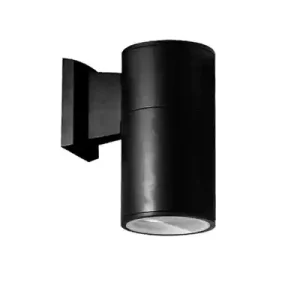 โคมไฟติดผนังภายนอก ART-WA-247-M3301-BK ทรงกระบอก ดำ + กระจก E27x1 IP54 – ขนาด D90x153xH200 มม.