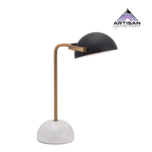 Luxury Table Lamp with Marble Base & Gold Arm (E27) รุ่น ART-TA-355-TL142