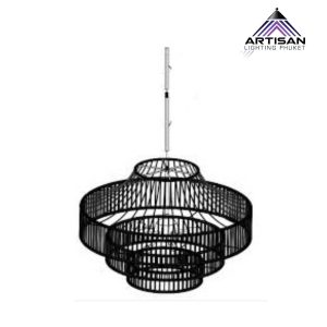 Pendant Lamp โคมไฟแขวนโลหะสีดำ ดีไซน์พรีเมียม สำหรับบ้านและโรงแรม