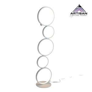 โคมไฟตั้งพื้น Modern Ring Design LED Built-In 45W