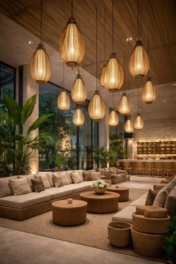 โคมไฟแขวนหวายธรรมชาติ E27 ทรงหยดน้ำ หลายขนาด D20–D28 | Rattan Pendant Lamp | ART-PE-362 | Artisan Lighting โคมไฟแขวนหวายธรรมชาติ รองรับ E27 มีหลายขนาด