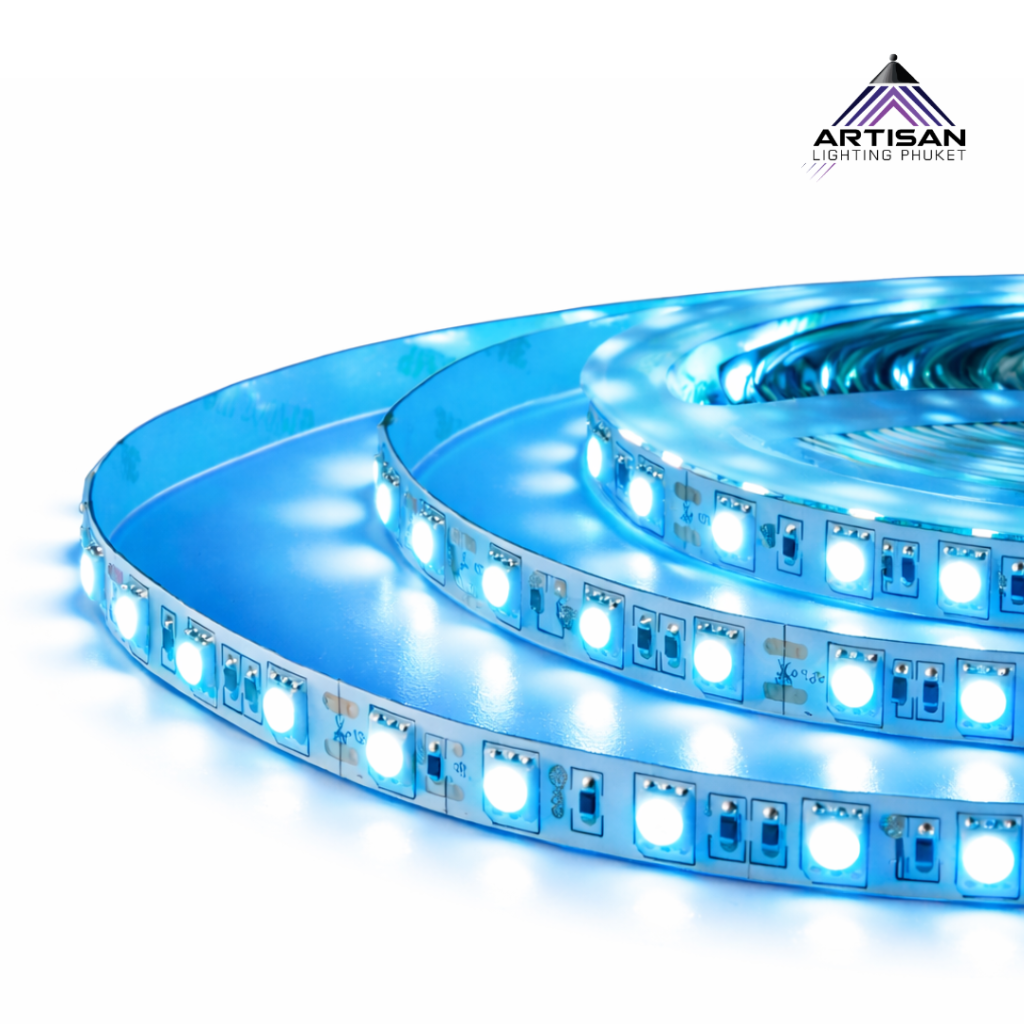 ไฟเส้น LED Strip 5050 สี Ice Blue 14.4W 12V 60LED/m | LED Strip Light 5050 | ART-ST-365-14.4W12VIP33-IBL | Artisan Lighting ไฟเส้น LED Strip 5050 สี Ice Blue 14.4W 12V