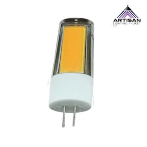 หลอดไฟ LED G4 COB 5W 3000K แสงวอร์มไวท์ 220VAC หรี่แสงได้ ขนาด D16×H46 มม.