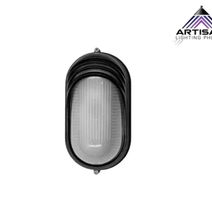 Outdoor Wall Lamp Die-Cast Aluminum Glass Black E27 IP54 Size 105x90xH210 mm.